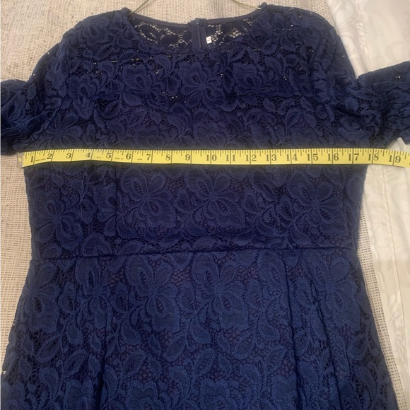 Zapaka blue lace dress - L - Picture 10 of 10